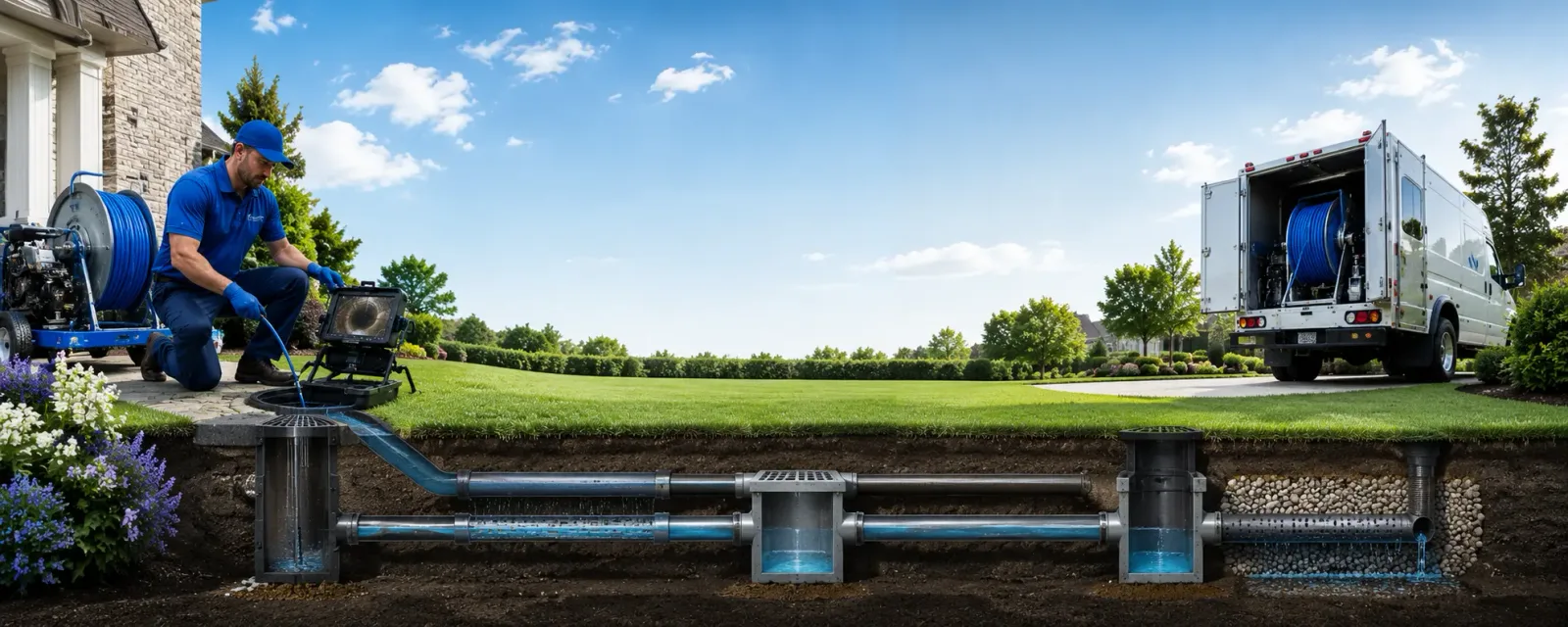 Outdoor drain cleaning information for Amonate, VA